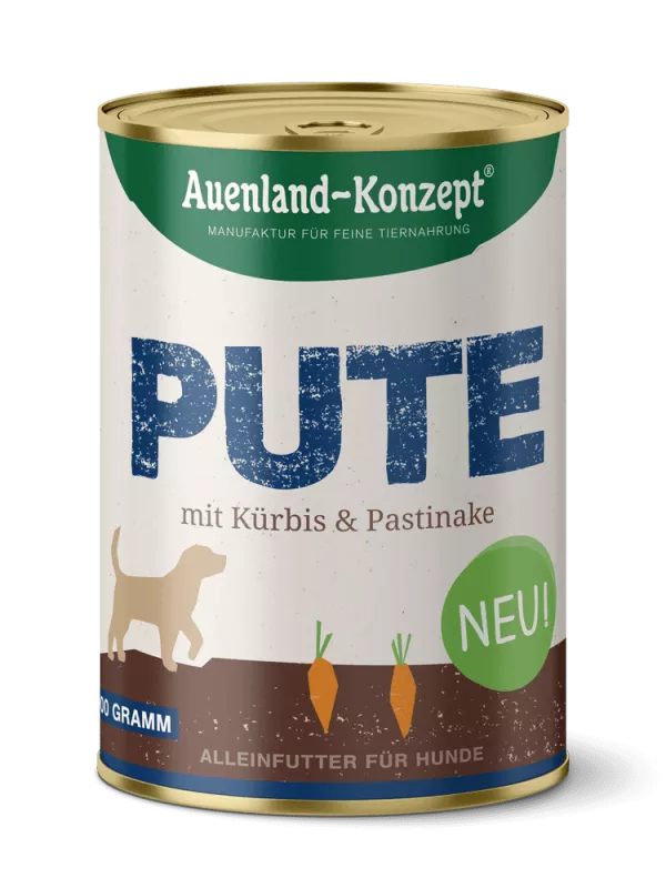 Auenland Pute mit Kürbis und Pastinake 400g